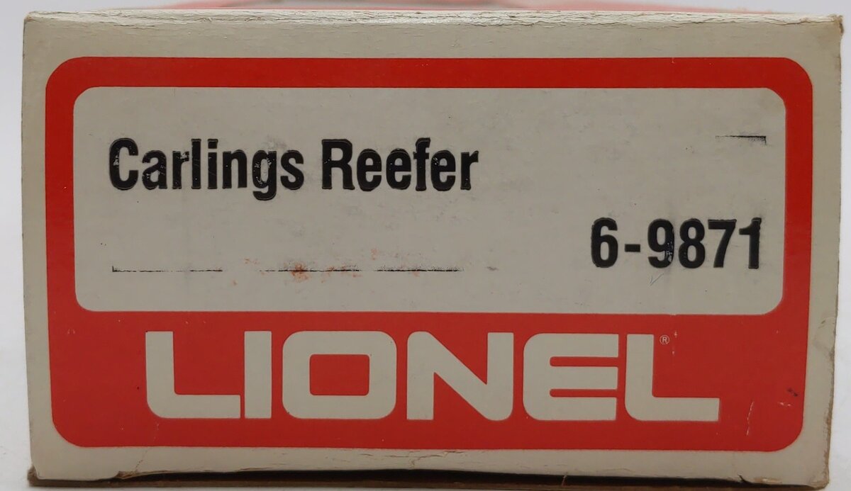 Lionel 6-9871 O Gauge Carling Black Label Beer Billboard Reefer Car EX/Box