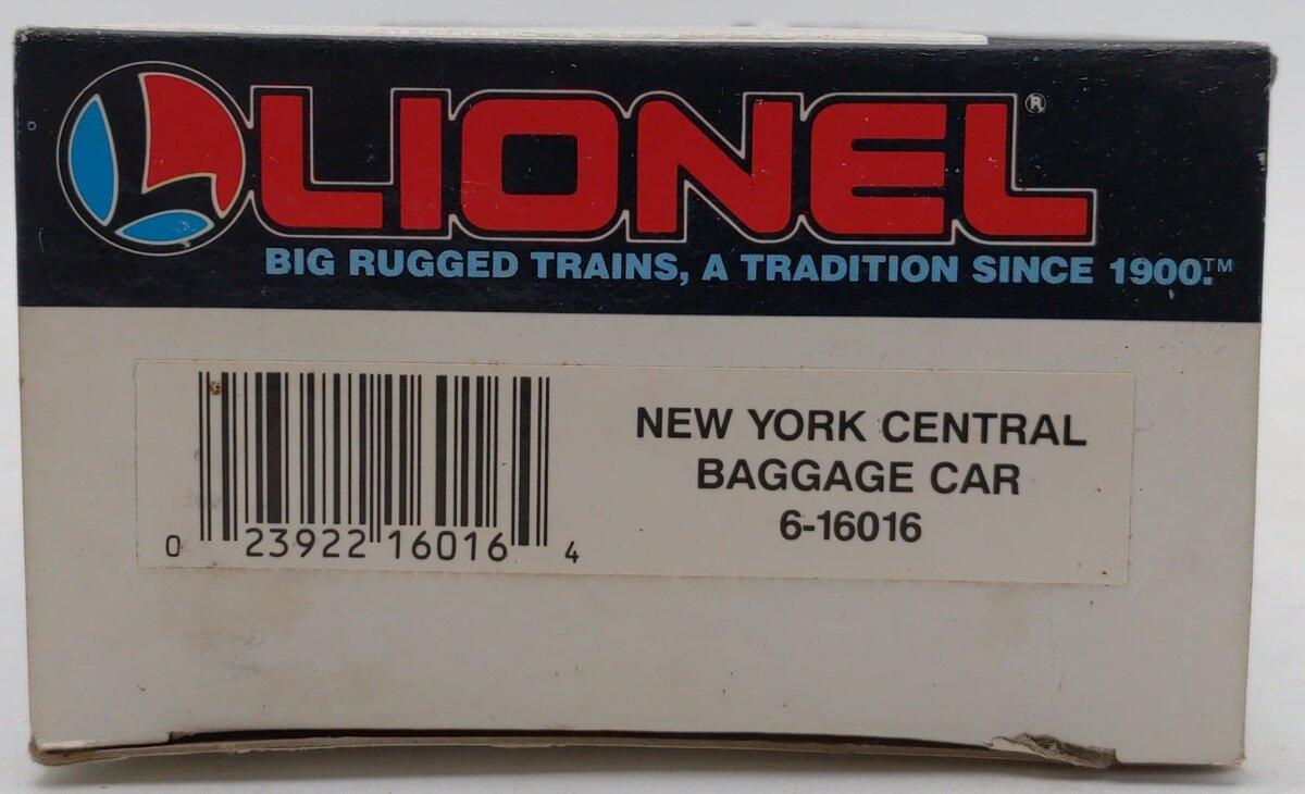 Lionel 6-16016 O Gauge New York Central Baggage Car #16016 EX/Box