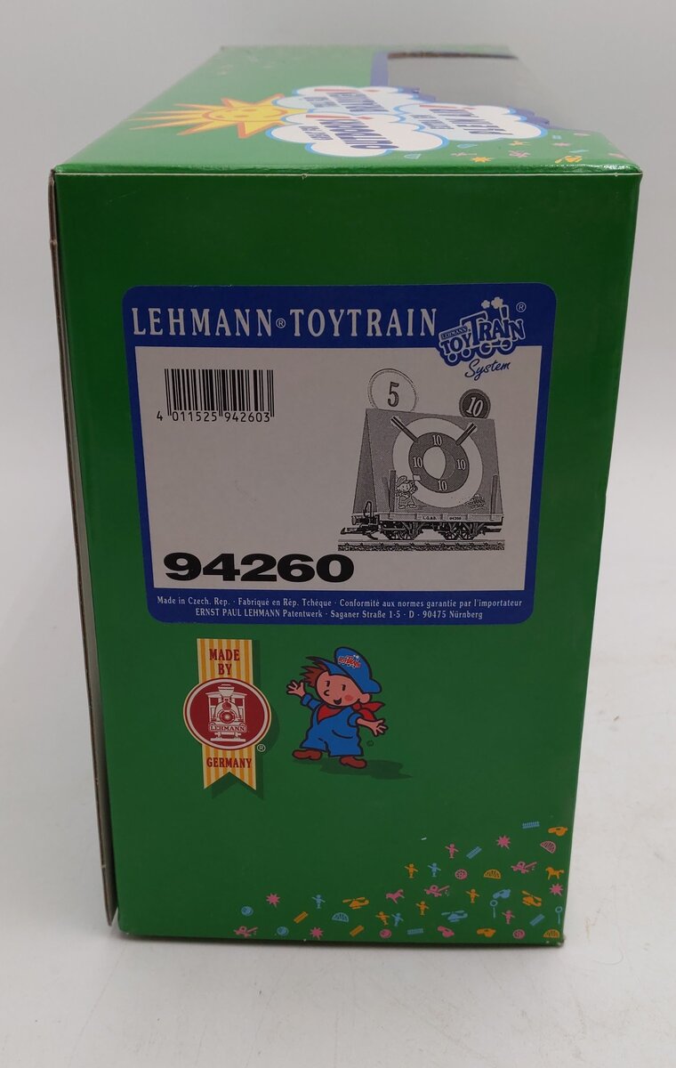 LGB Lehmann Toy Train 94260 G Scale Moving Target Flat Car #94260 LN/Box