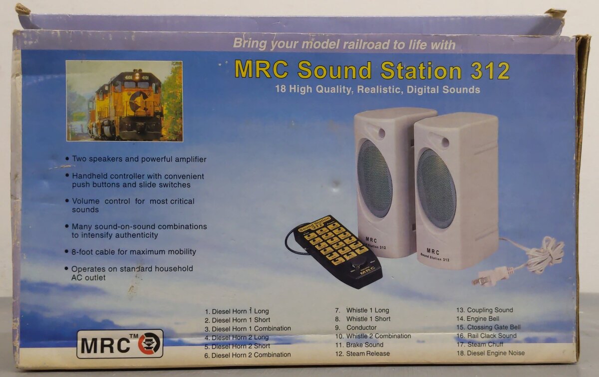 MRC 312 Sound Station 18 Sounds with 2 Speakers VG/Box