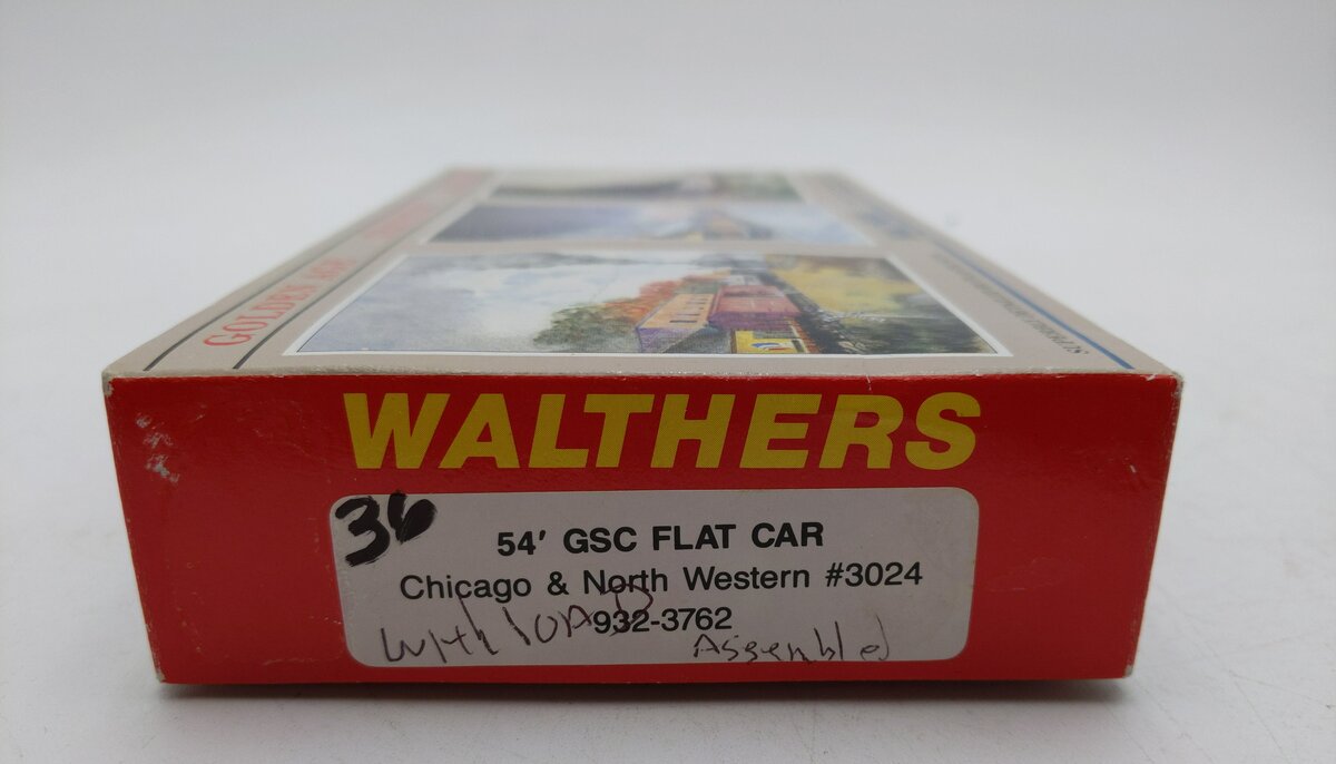 Walthers 932-3762 Chicago & North Western 54' GSC HO Scale Flatcar Kit LN/Box