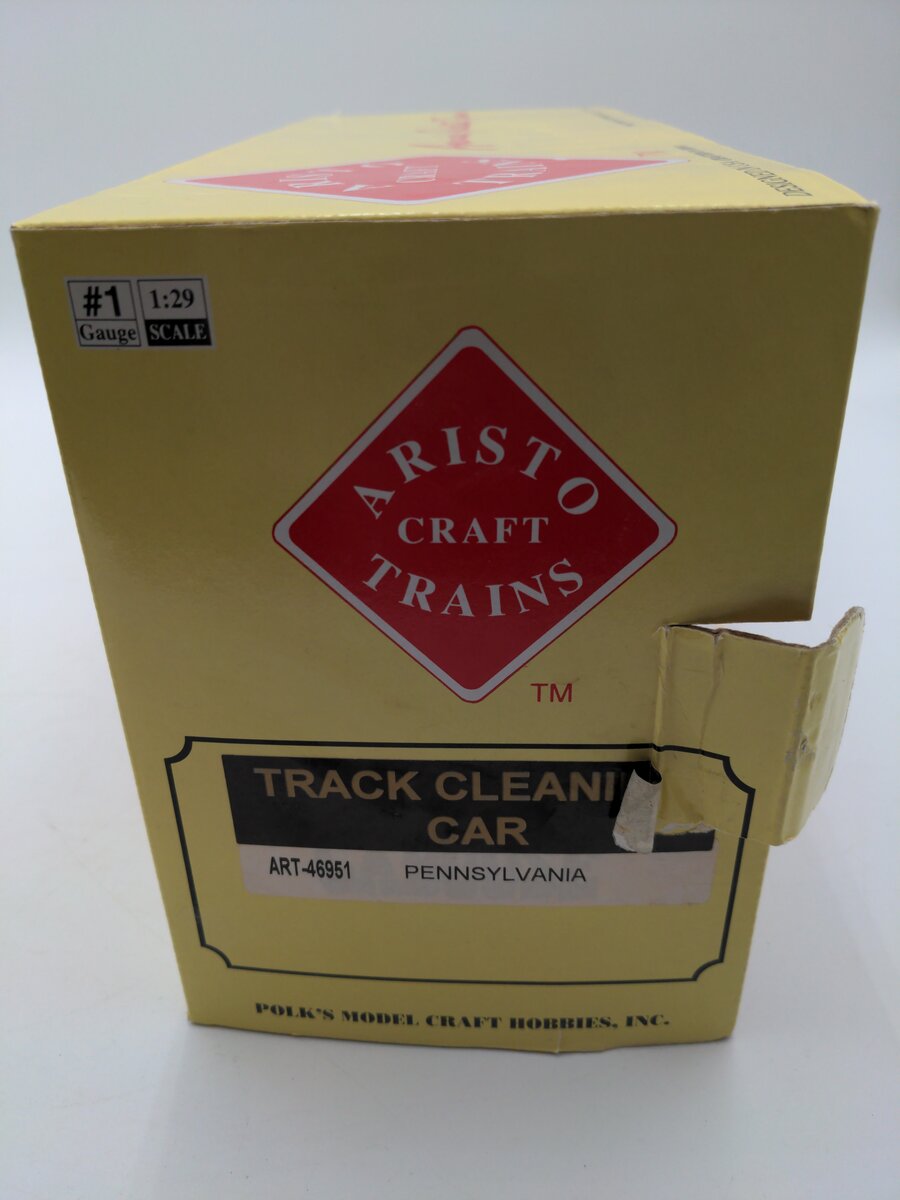 Aristo-Craft 492402 "G" Scale Pennsylvania Caboose Track Cleaning Car EX/Box