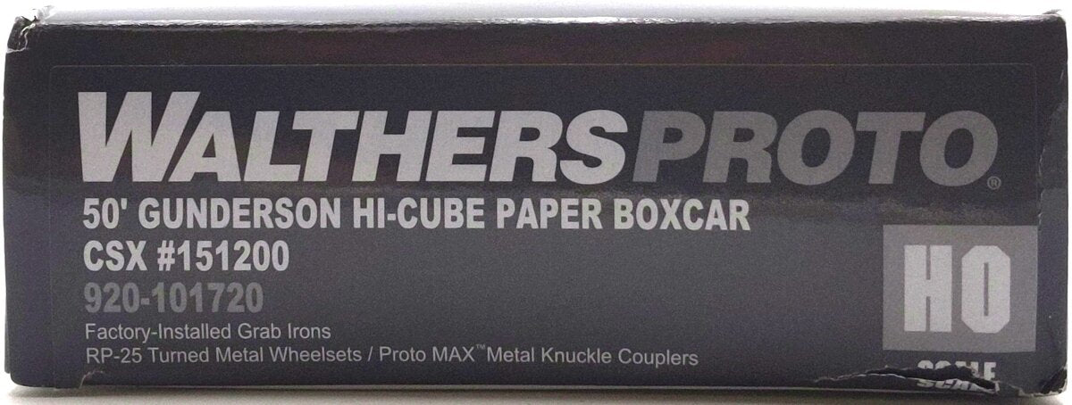 Walthers 920-101720 HO 50' Gunderson CSX Hi-Cube Paper Boxcar #151200 LN/Box