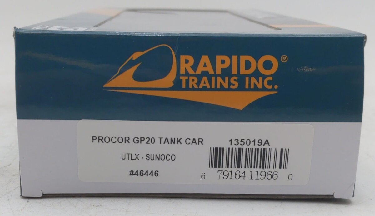 Rapido Trains 135019A HO Sunoco UTLX Procor 20K gal Tank Car