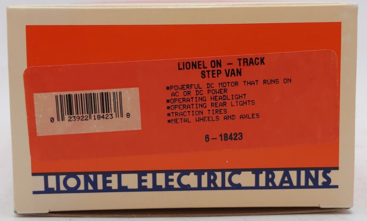 Lionel 6-18423 O Gauge On-Track Motorized Step Van EX/Box