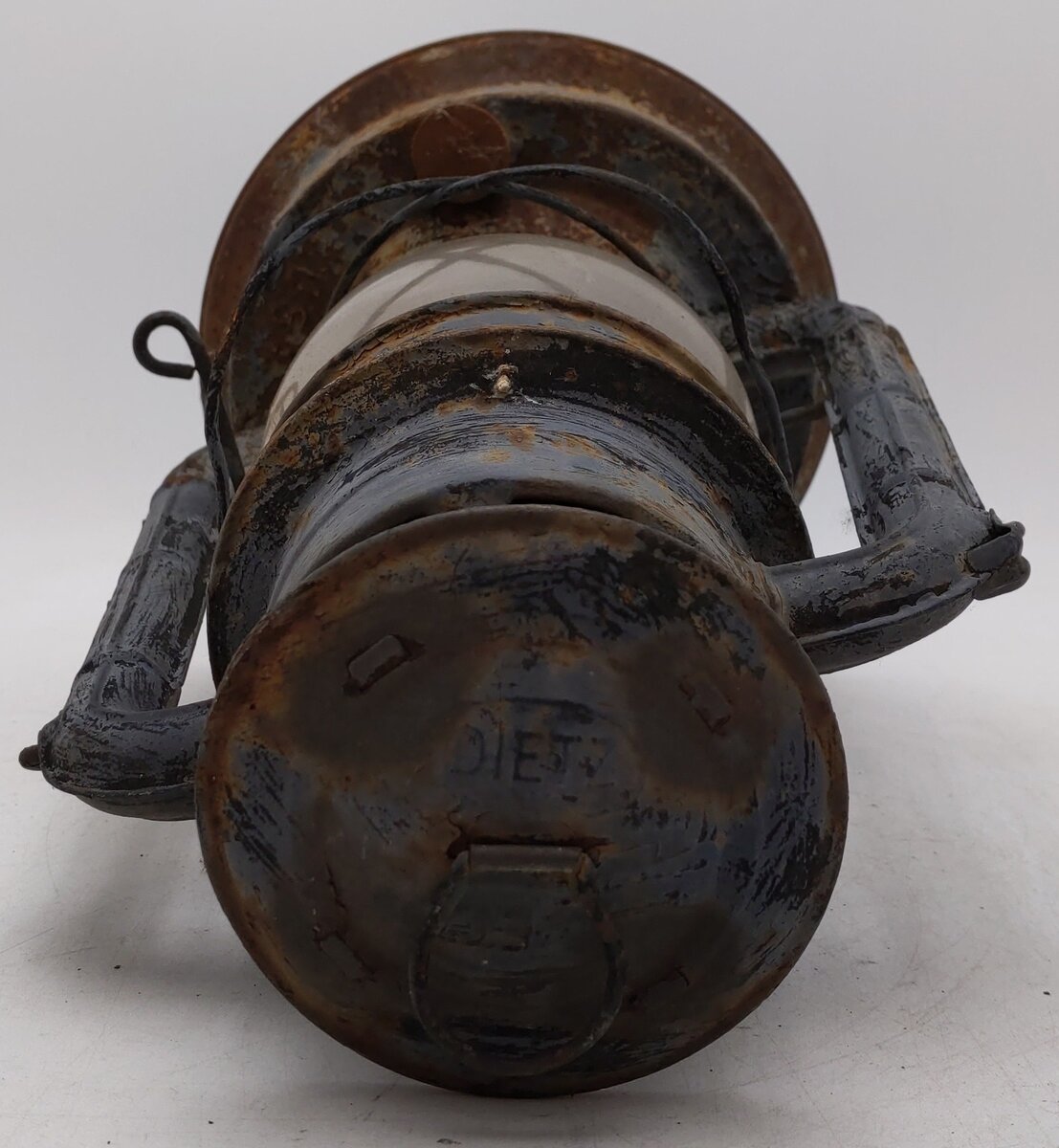 Vintage Rail Road Lantern W/ Clear Globe