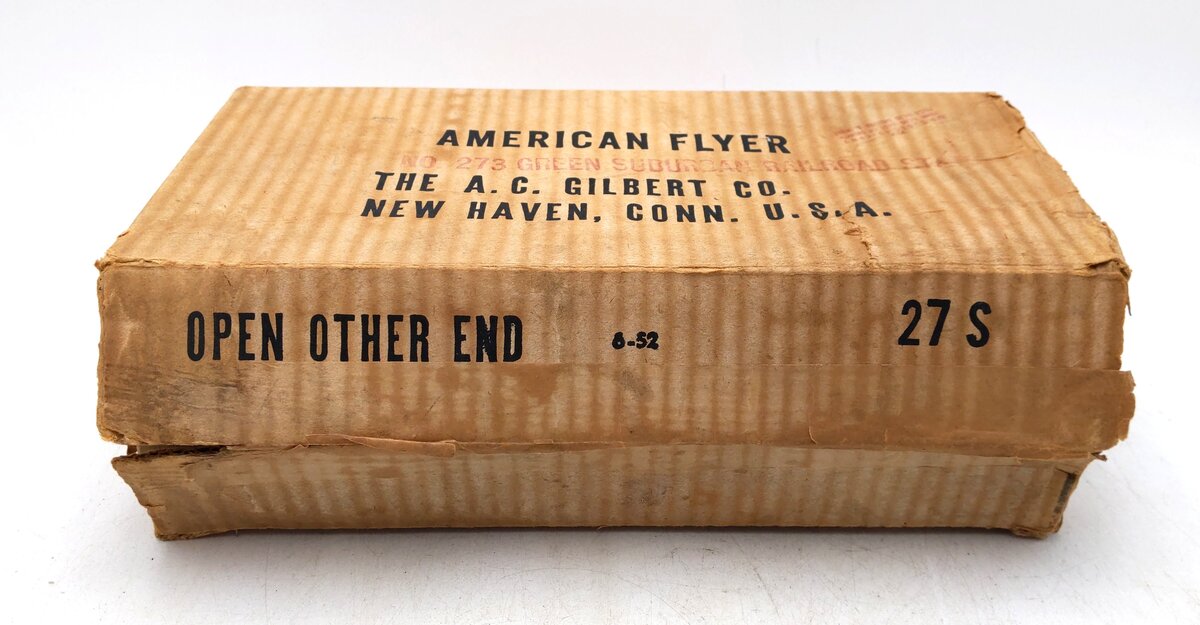 American Flyer 273 Vintage S Suburban Railroad Station: Lake Park VG/Box