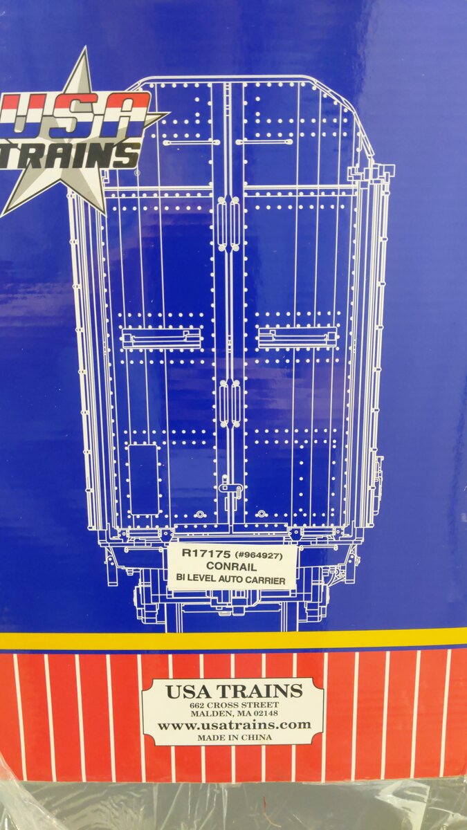 USA Trains R17175 G Conrail Bi Level Auto Carrier NIB