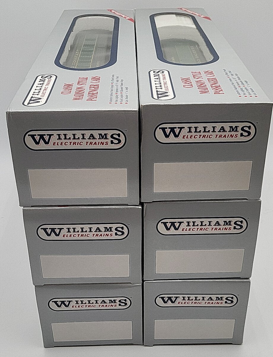Williams 16101 O Gauge RDG "King Coal" 6-Car 60' Madison Passenger Car Set LN/Box