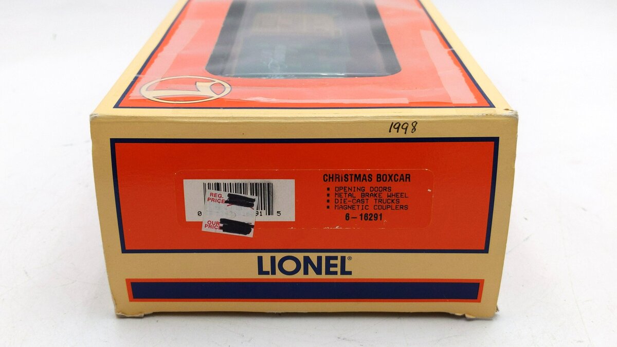 Lionel 6-16291 O Gauge 1998 Christmas Boxcar #9700 LN/Box