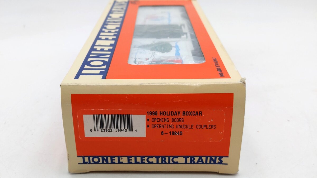 Lionel 6-19945 O Gauge Christmas 1996 Holiday Boxcar LN/Box