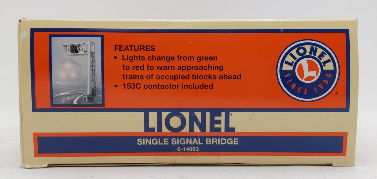 Lionel 6-14093 O Gauge Single Signal Bridge EX/Box