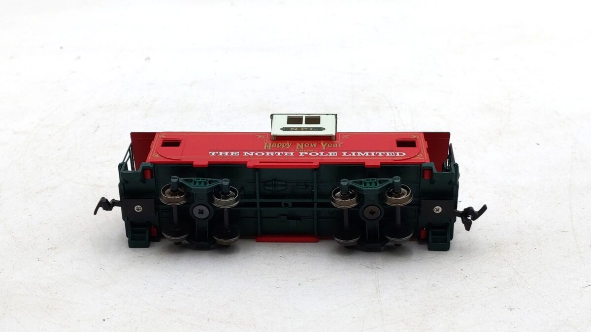 Franklin Mint HO Scale North Pole Limited "Happy New Year" Cupola Caboose EX