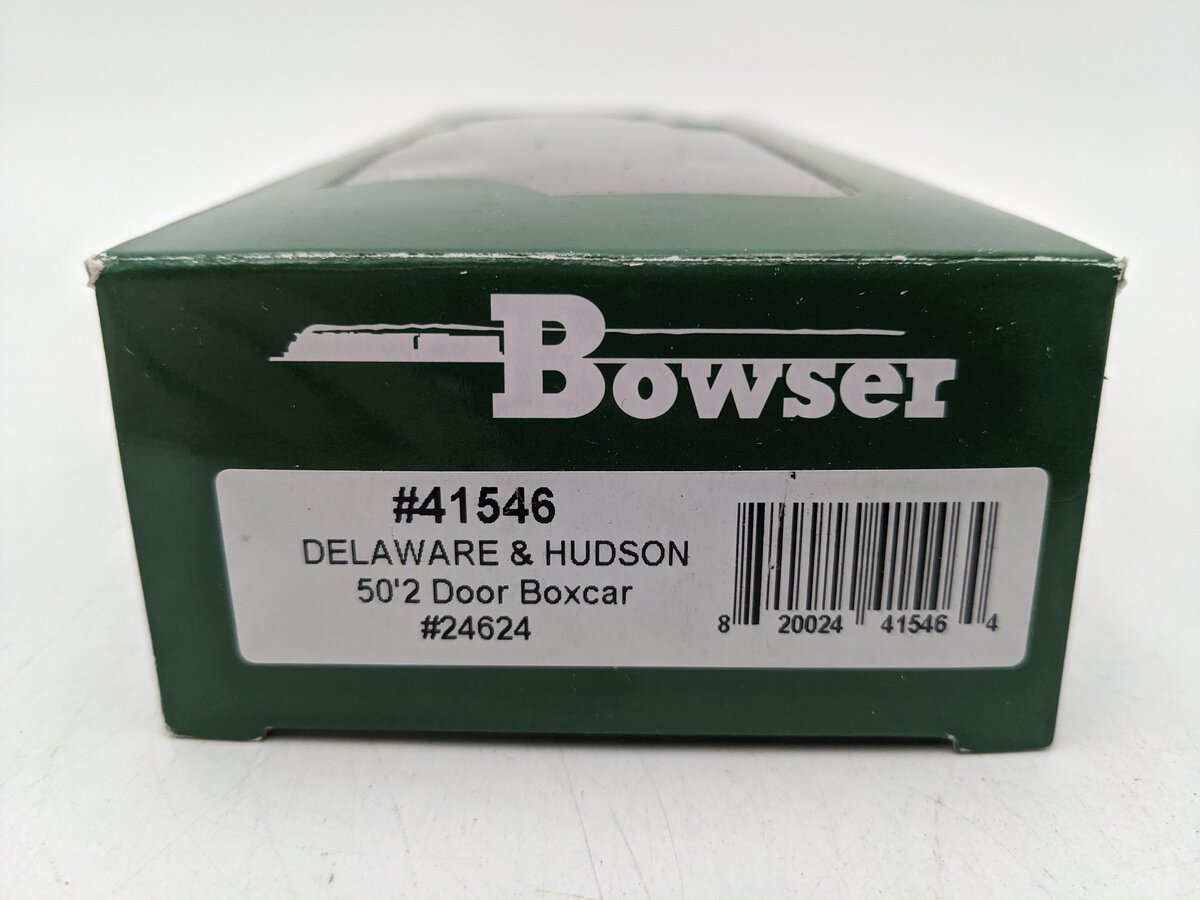 Bowser 41546 HO Delaware and Hudson (ex Reading) 50' Box Car Ready-To-Run #24624