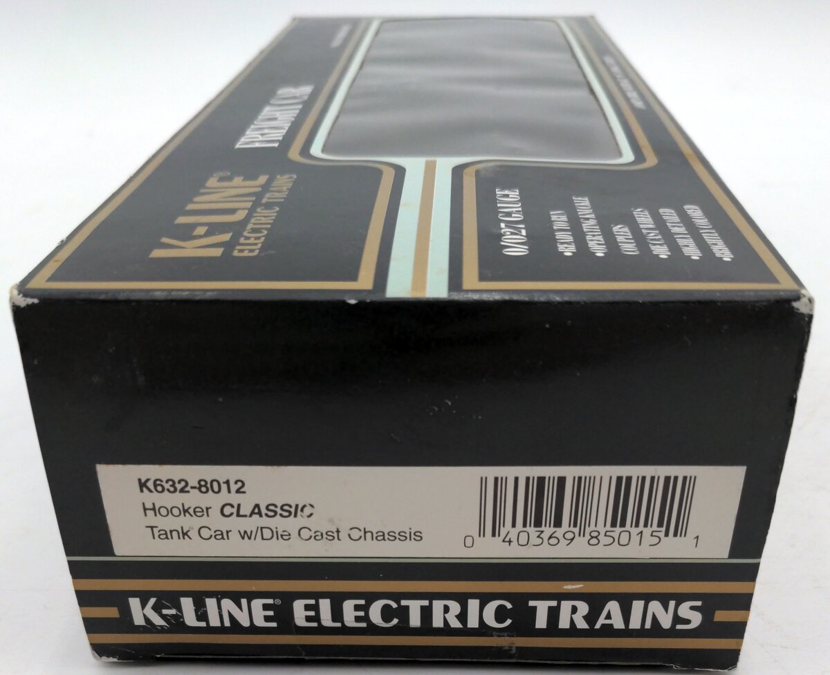 K-Line K632-8012 O Gauge Hooker Single Dome Tank Car LN/Box