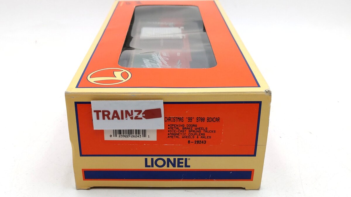 Lionel 6-26243 O Gauge Christmas "99" Boxcar #9700 LN/Box