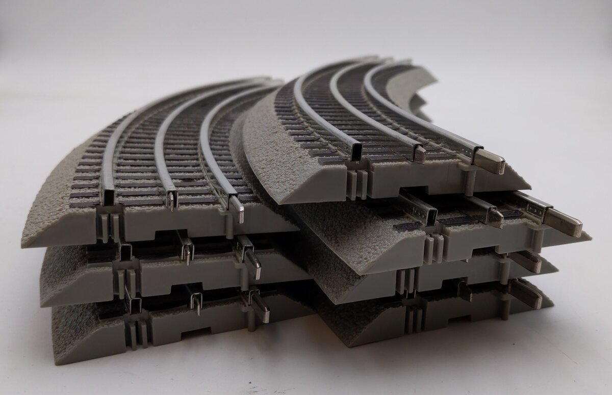 Lionel 6-12015 FasTrack O36 45-Degree Curved Track (7) LN