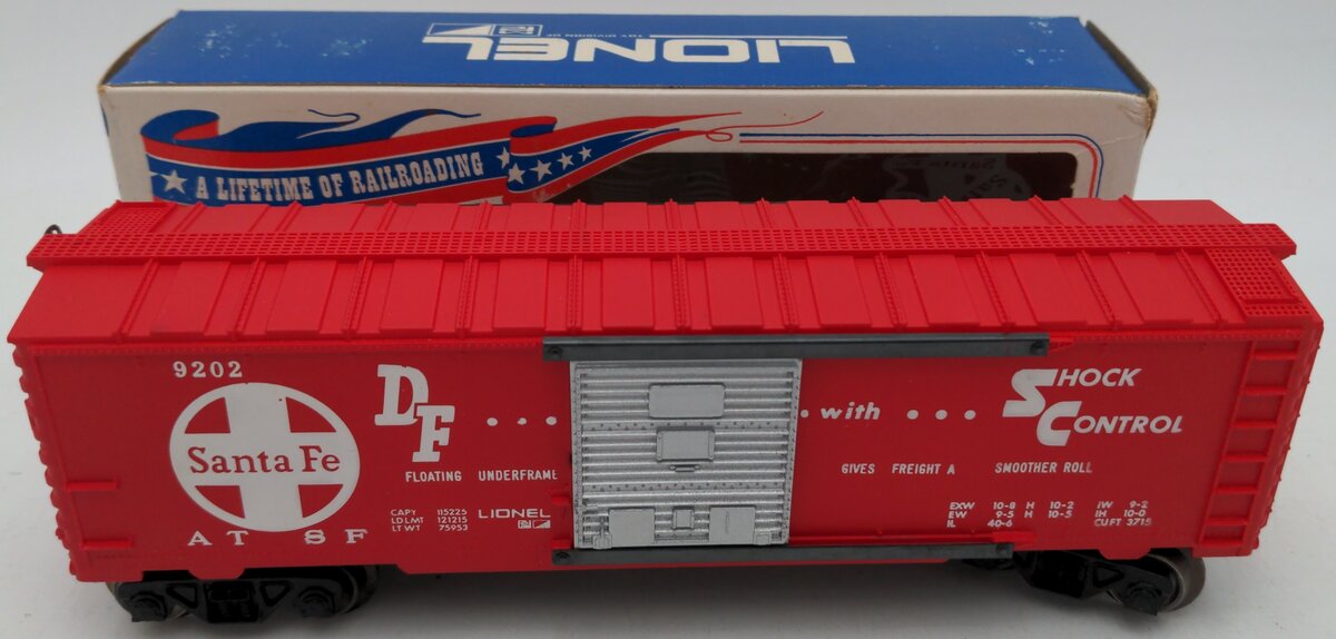 Lionel 6-9202 O Gauge Atchison Topeka Santa Fe Boxcar #9202 EX/Box