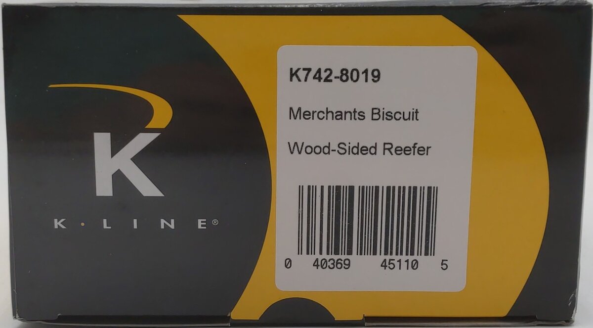 K-Line K742-8019 O Gauge Merchants Biscuit Reefer Car #3903 EX/Box