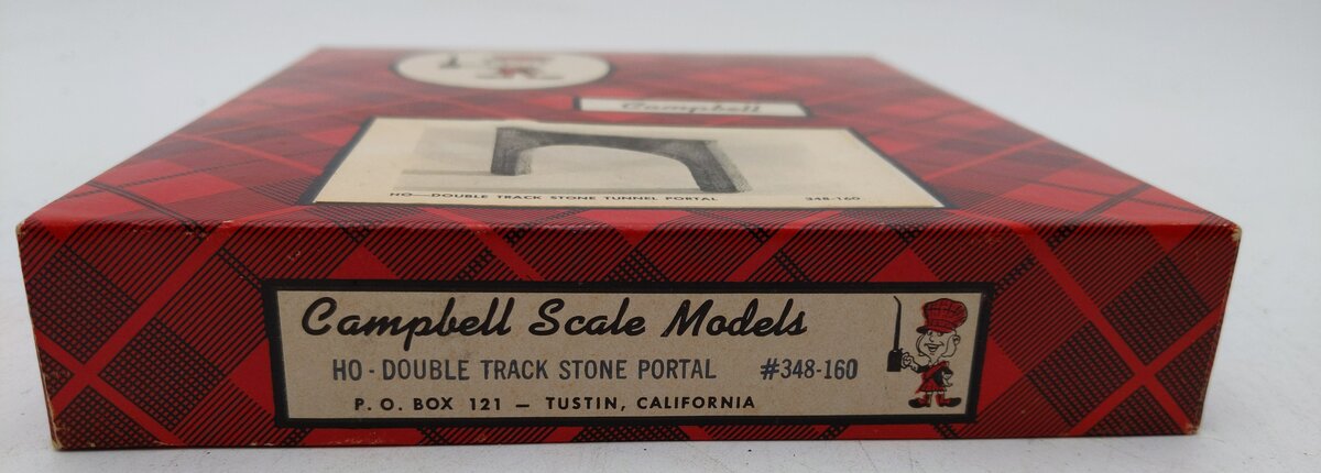 Campbell Scale Models 348-160 HO Double Track Stone Portal LN/Box