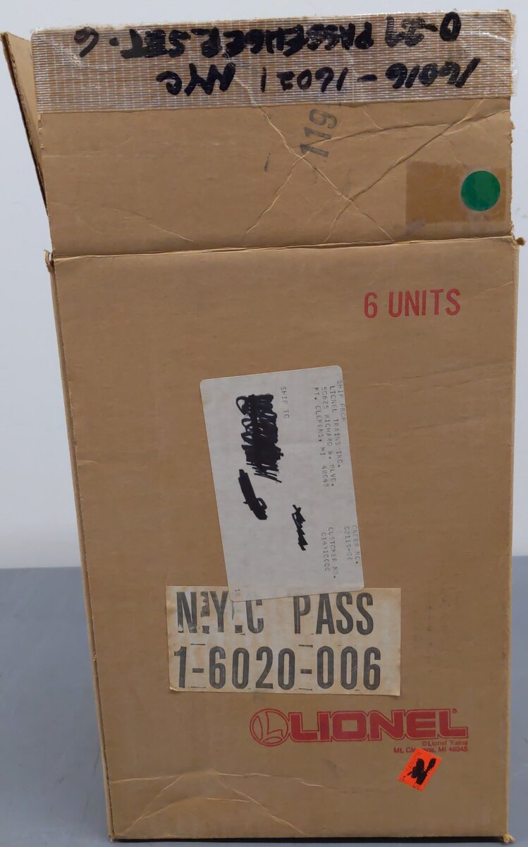 Lionel O Gauge New York Central 6-Car Passenger Set LN/Box
