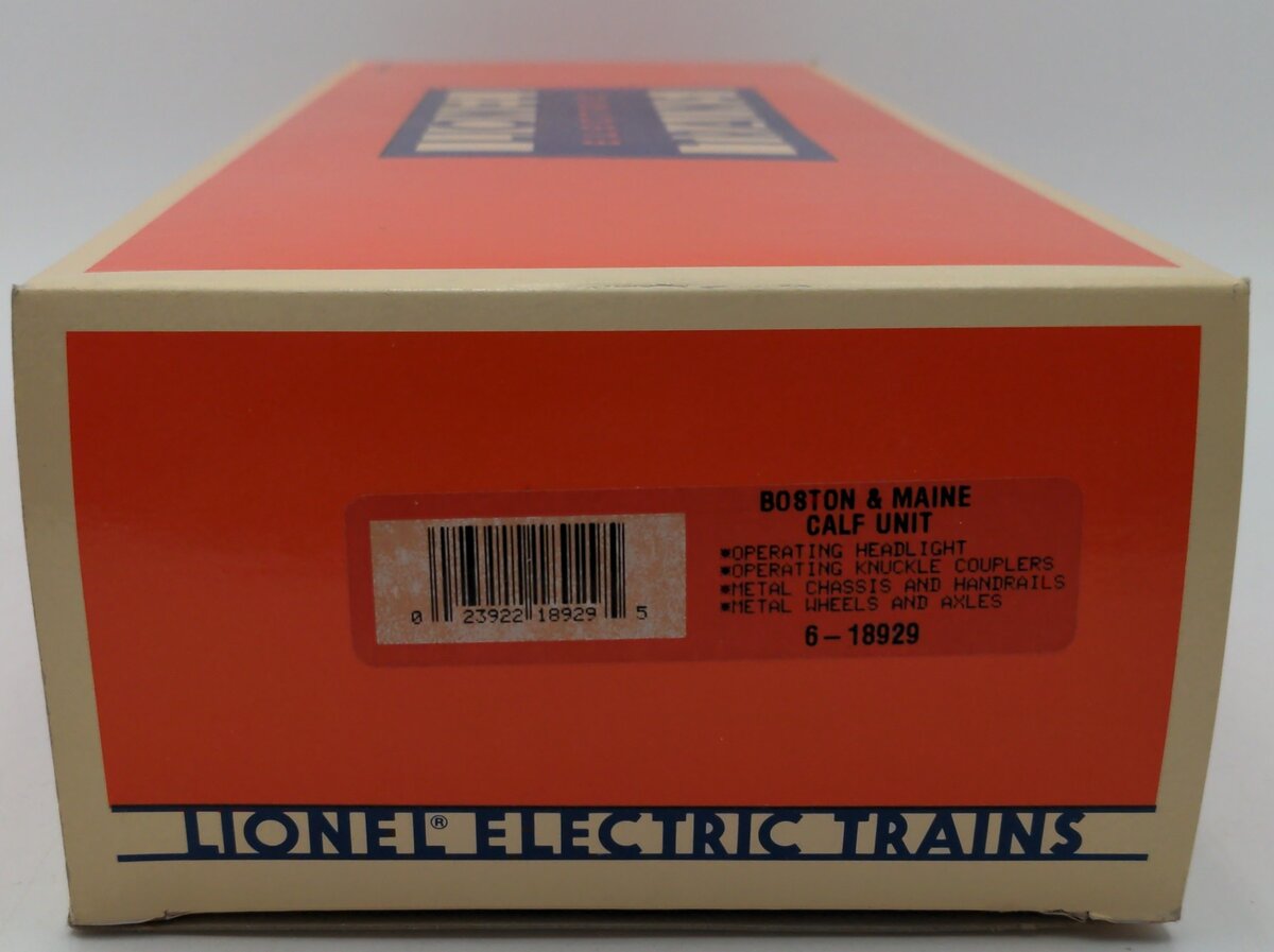 Lionel 6-18929 O Gauge Boston & Maine Non-Powered Diesel Calf Unit EX/Box