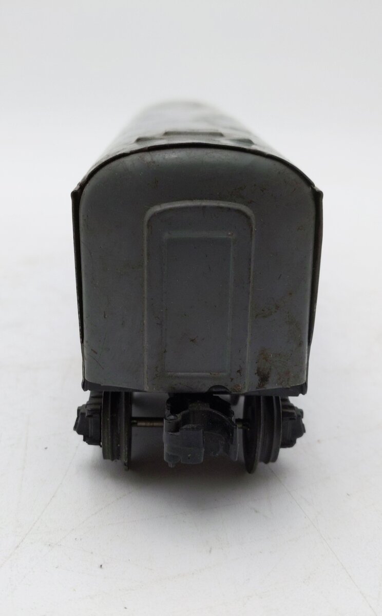 Marx 234 Vintage O New York Central Gray Metal Coach Passenger Car VG