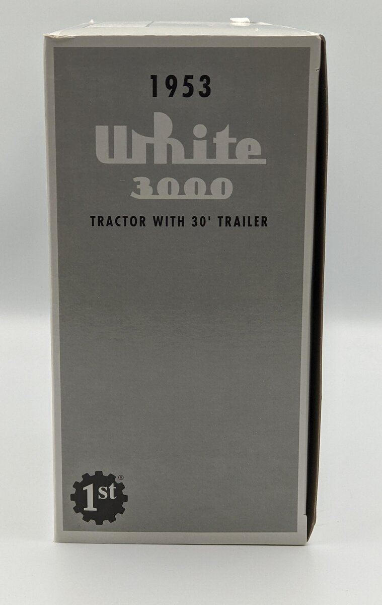 First Gear 18-1545 1:34 Die-Cast White 3000 Tractor with 30" Trailer EX/Box