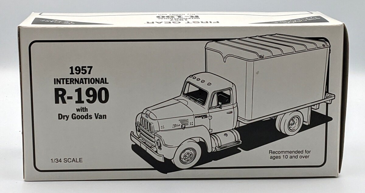 First Gear 19-1175 1:34 Great Northern 1957 International R-190 Van w/ Dry Goods MT/Box