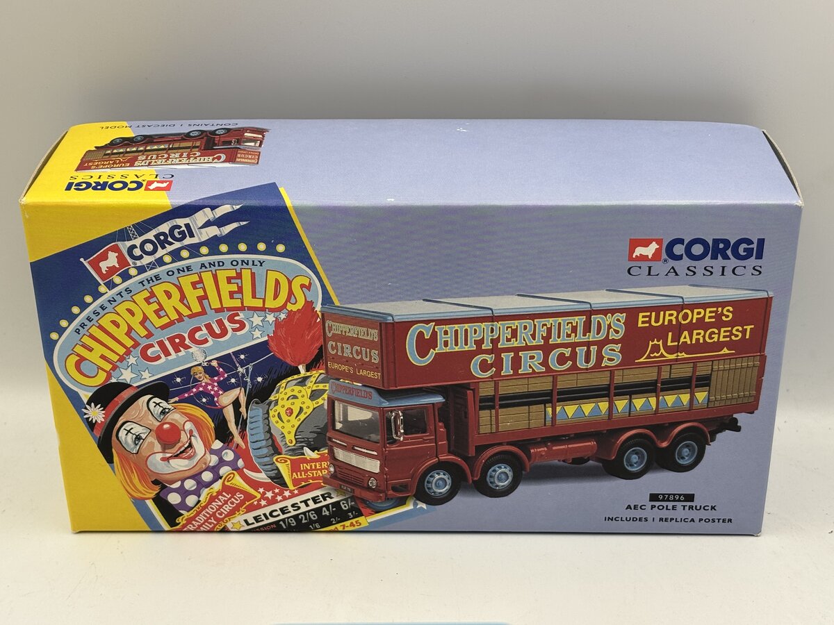 Corgi 97896 1:50 Chipperfields Circus AEC Pole Truck EX/Box
