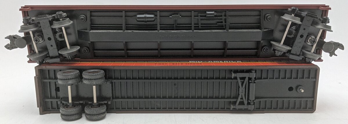 MTH 20-98403 O Gauge Illinois Central TT Flatcar with Trailer #62728 EX