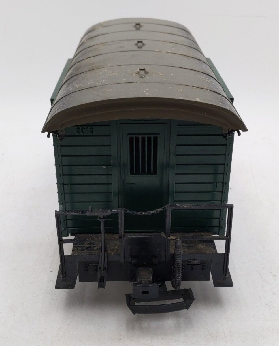 LGB 3019 G Scale Mail Post Car with Lights (Metal Wheels) VG/Box