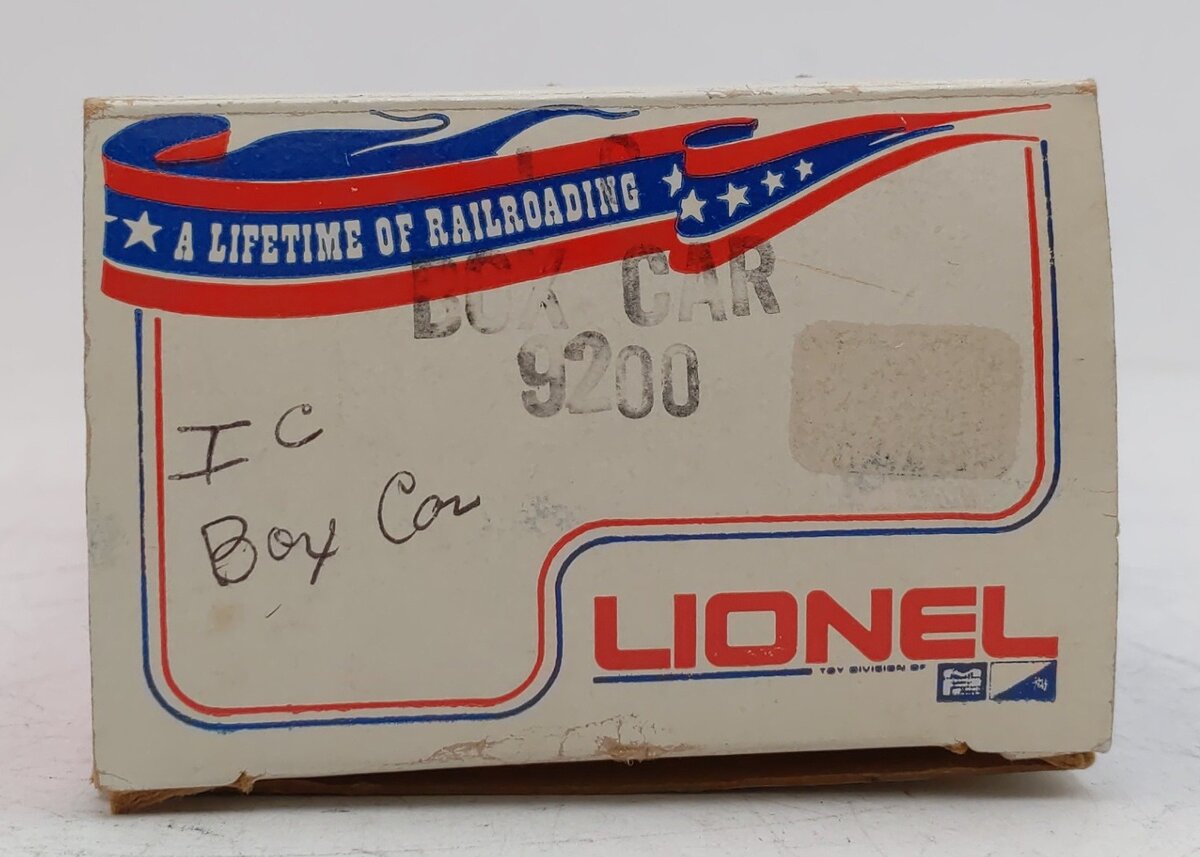 Lionel 6-9200 O Gauge Illinois Central Boxcar #9200 VG/Box