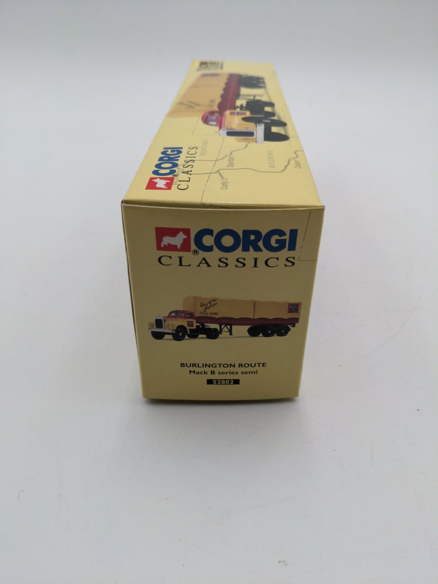 Corgi 52802 1:50 1997 Burlington Route Mack B Series Semi EX/Box