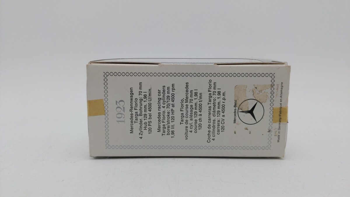 Mercedes Benz 1923 1:43 Scale Maroon Mercedes-Rennwagen Targa Florio EX/Box