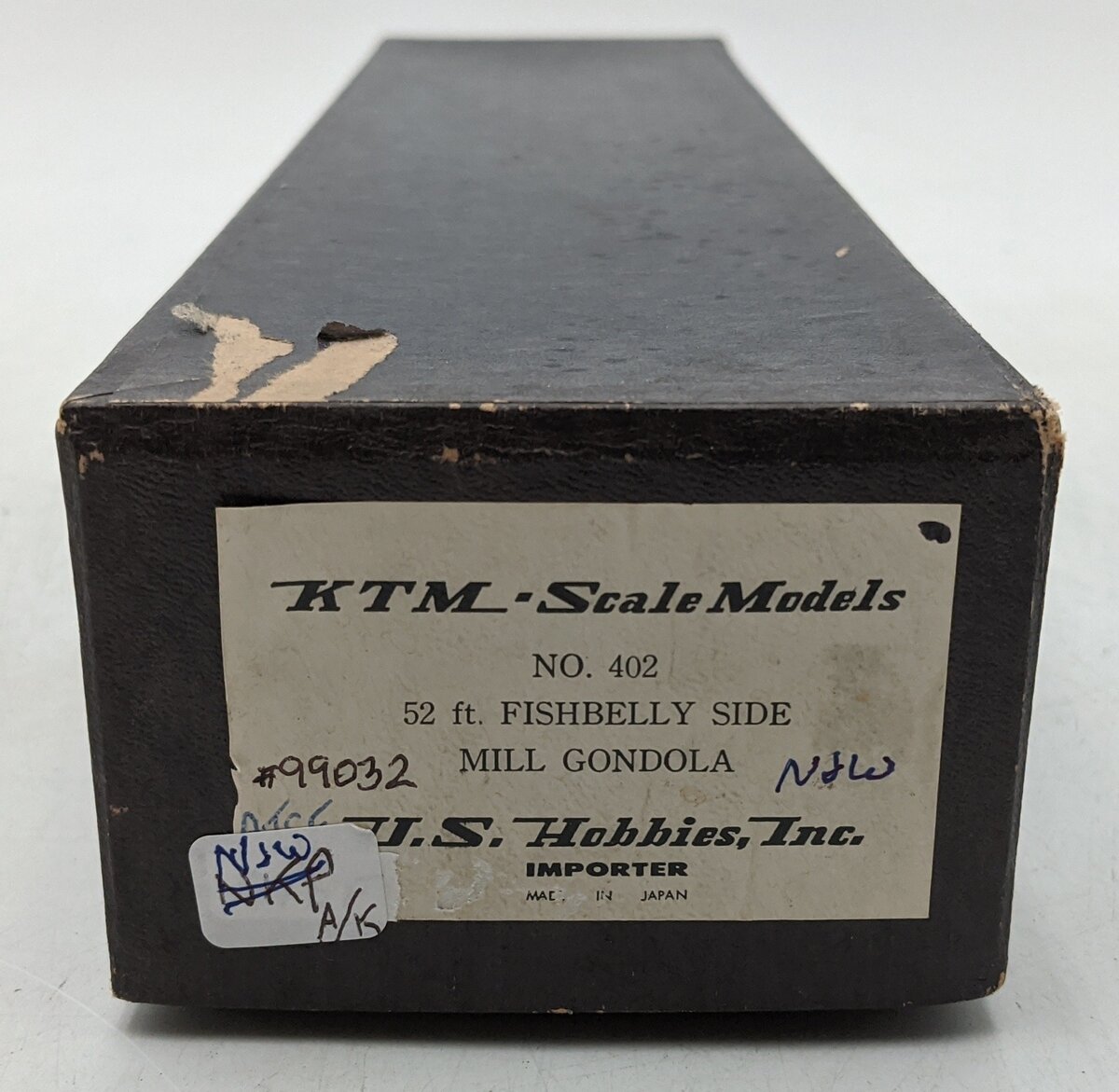 US Hobbies O Brass N&W 52' Fishbelly Side Gondola #99032 (2-Rail) - Painted/Box