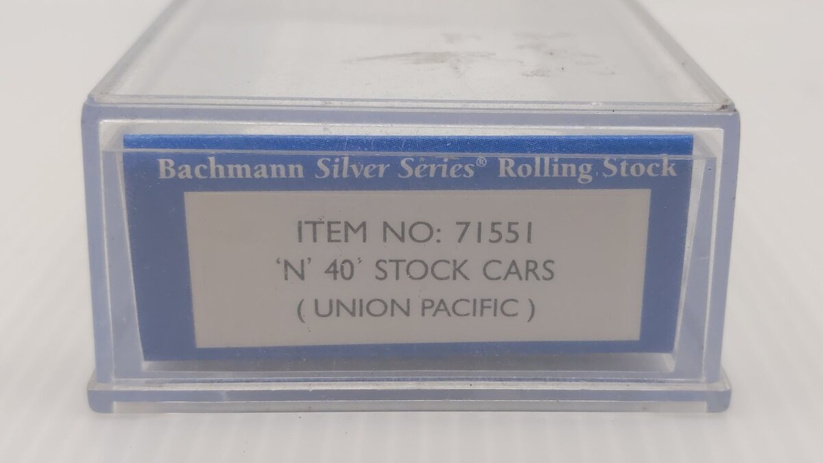 Bachmann 71551 N Scale Union Pacific 40' Stock Car #47747 LN/Box