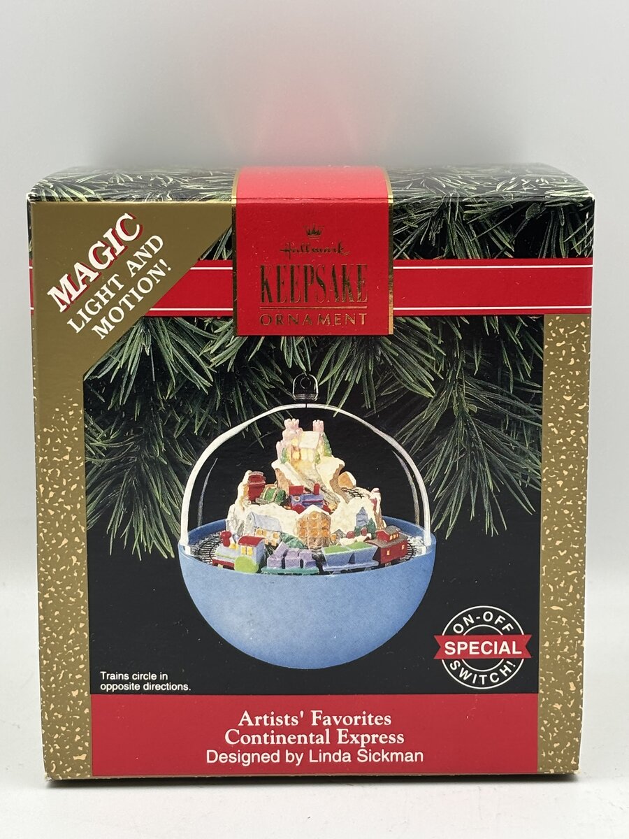 Hallmark Keepsake Magic Light And Motion Continental Express Ornament LN/Box
