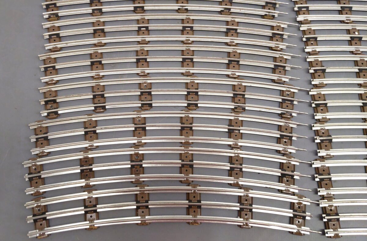 K-Line K-0322 O 72" Tubular Curved Track Sections (24) EX
