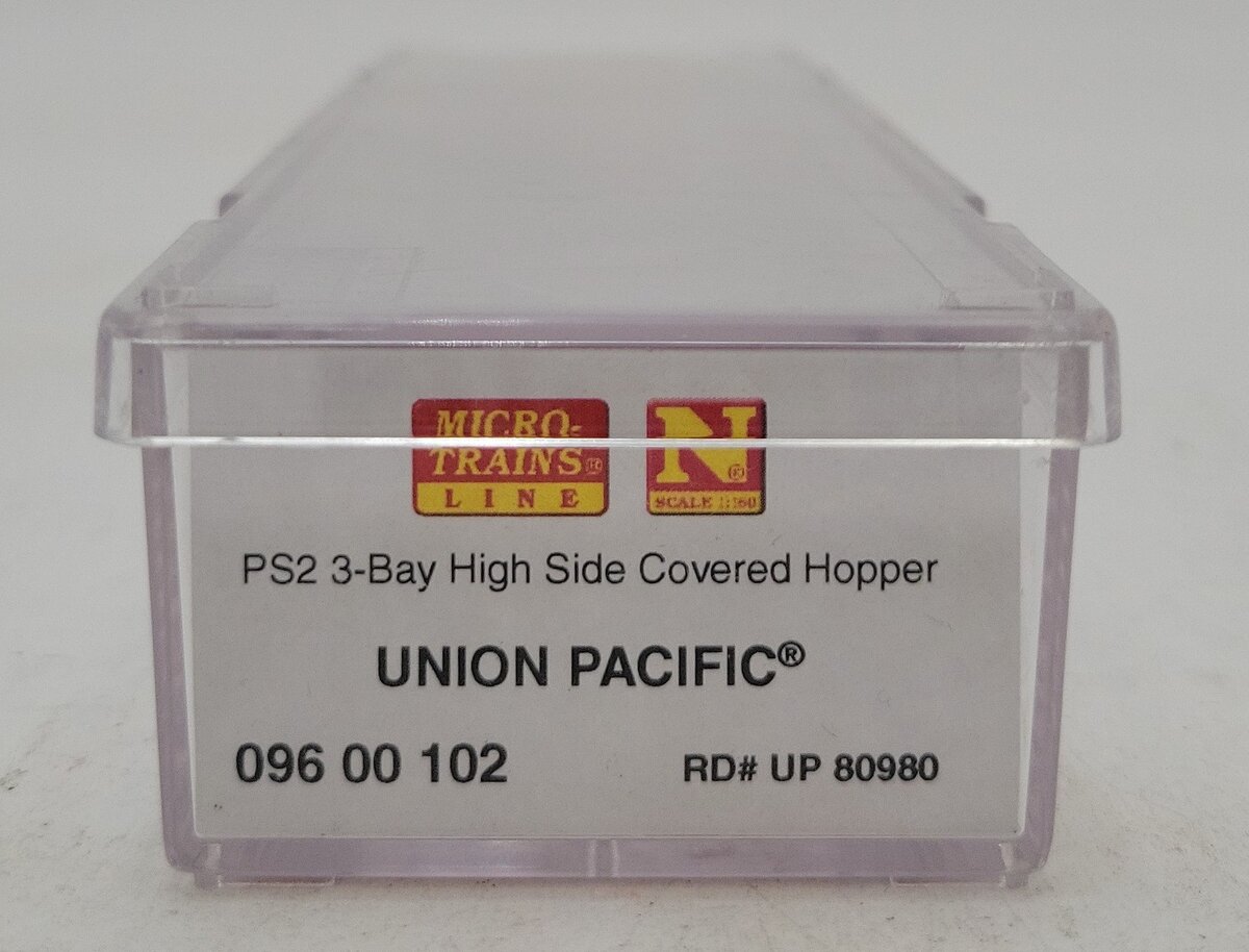 Micro-Trains 09600102 N UP PS2 High Side Three Bay Covered Hopper #80980 LN/Box