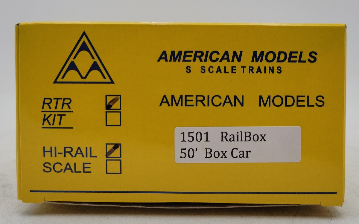 American Models 1501 S Railbox Boxcar #10142 LN/Box