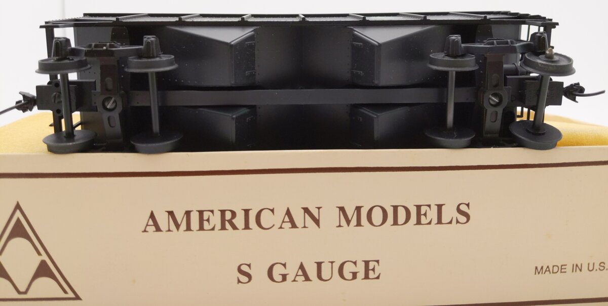 American Models S Scale S&PCW 2 Bay Hopper W/Load #381 EX/Box