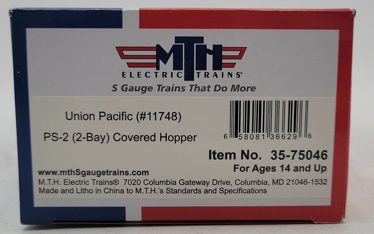 MTH 35-75046 S Union Pacific Ps-2 Hopper Car #11748 EX/Box