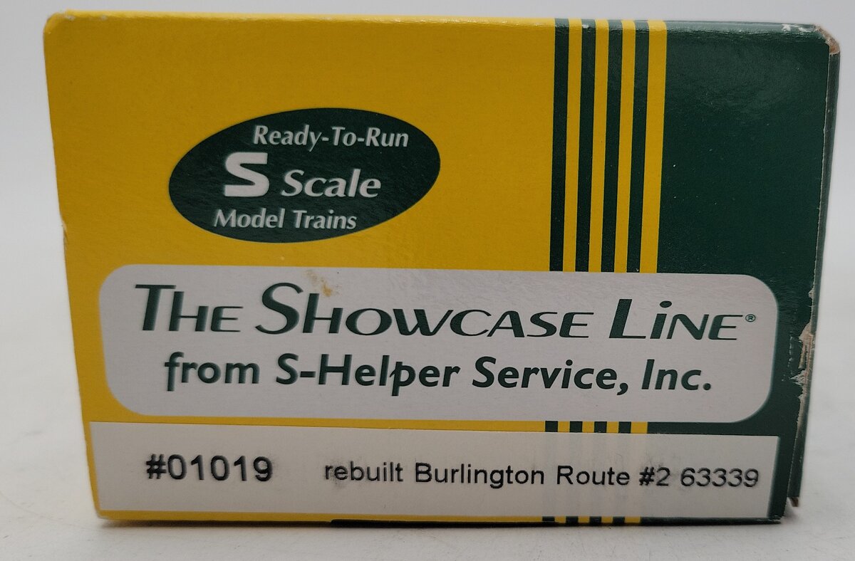 S-Helper Service 01019 S Scale Burlington Route 40' Steel Re-Built Boxcar #63339 EX/Box