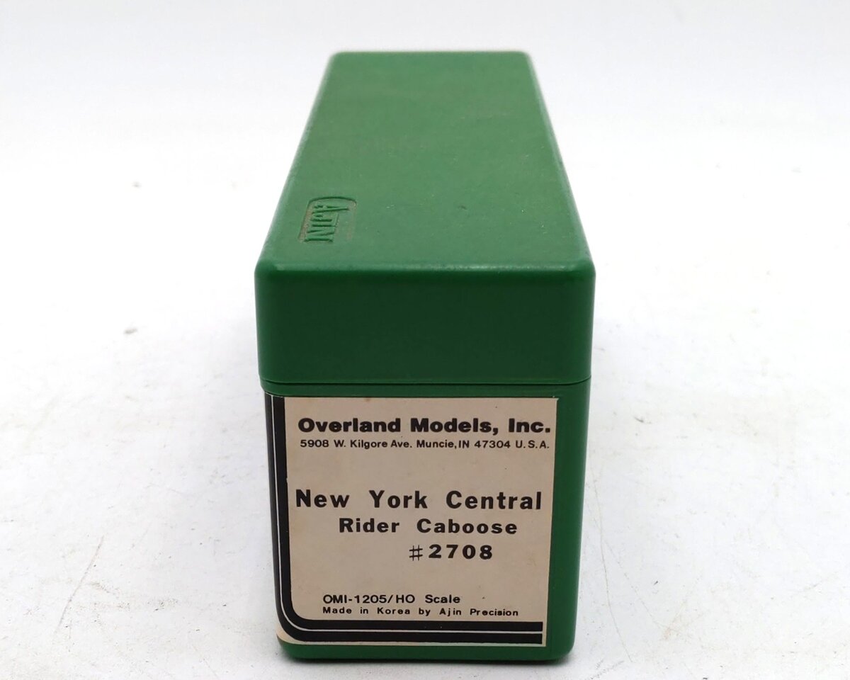 Overland 1205 HO Scale BRASS NYC Rider Caboose #2708 - Painted/Box