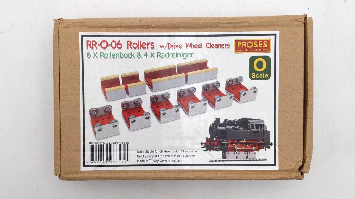 Proses Model Railway RR-O-06 Rollers w/o Drive Wheel Cleaners EX/Box