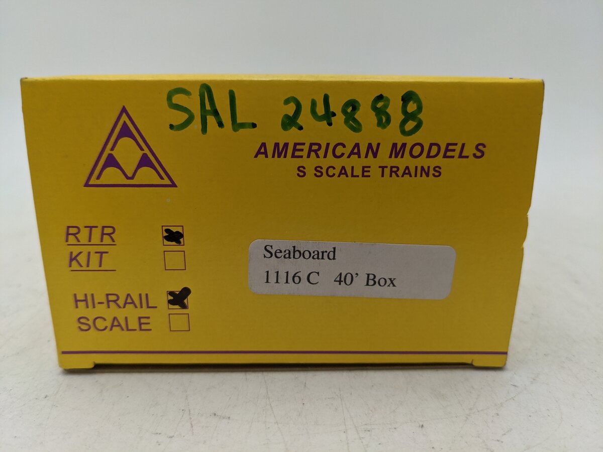 American Models 1116C S Seaboard 40' Boxcar #24888 EX/Box