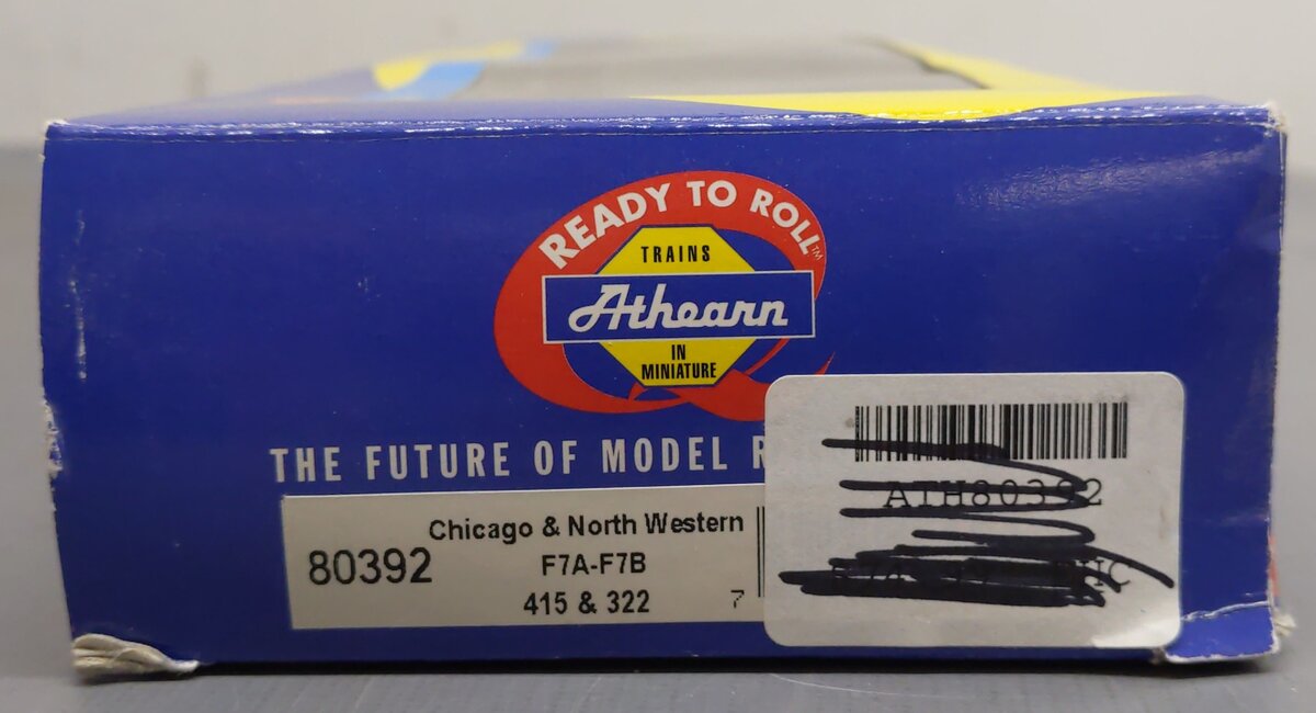 Athearn 80392 HO Scale C&NW F7A-F7B Diesel Locomotive #415, #322 LN/Box