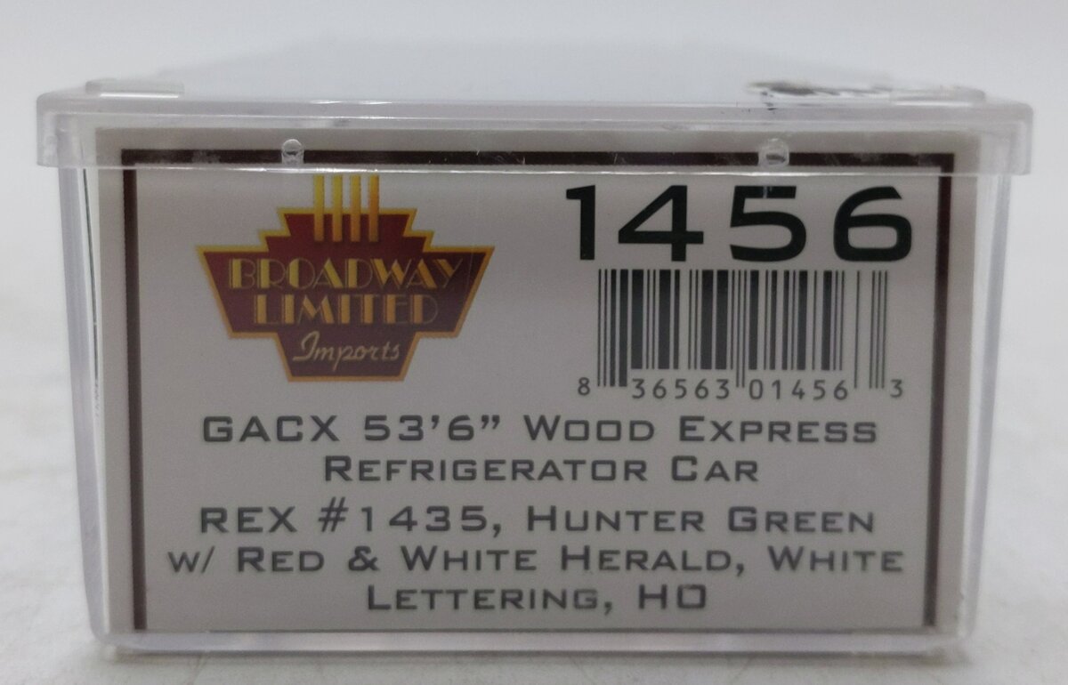 Broadway Limited 1456 HO REX (REA) 53'6" Wood Express Reefer #1435 LN/Box