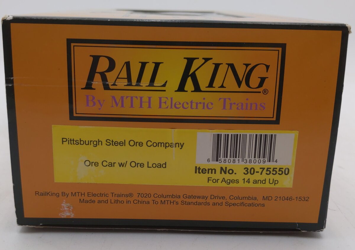 MTH 30-75550 O Pittsburgh Steel Ore Company Ore Car